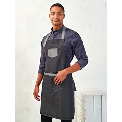 Premier Workwear  Denim Latzschürze Domain in Schwarz, Gr. One Size