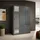 Stella Trading Drehtürenschrank VESALA 135 x 195 x 56 cm Graphit