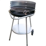 Aktive Runder Holzkohlegrill, Durchmesser 51 x 51 x 82 cm, - Black - One Size