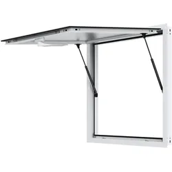 VEVOR Imbissstand Servierfenster Food Truck Service Markise 915x915mm Aluminium