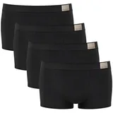 SLOGGI GO Natural Hipster C4P Boxershorts Schwarz L 4er Pack