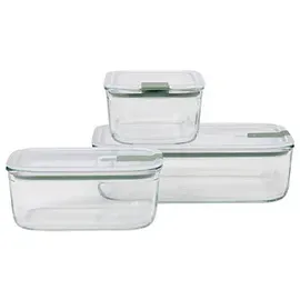 Mepal Frischhaltedosen-Set eckig grün 1,5 + 2 x 0,7 l