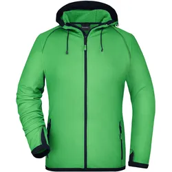Damen Raglan Fleecejacke - Farbe blau, grün - Größe L