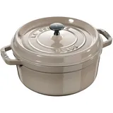 Staub La Cocotte 22 cm, rund, Sesam, Gusseisen