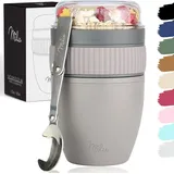 wunschproducts Milu Müsli-Becher-Set 400ml - grau