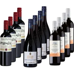 Weinpaket 3x4 Rotweine "Kräftig&Elegant"