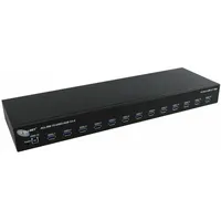 Allnet usb 3.0 13 port hub-type-a 19\" 1he, KVM Switch