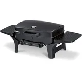 Enders® Gasgrill URBAN, Tischgrill, Grillen-, Kochen- und Backen Funktion, 2 Brenner Edelstahl, kleiner, mit Grill-Thermometer, Balkon-, Camping-Grill, Aluguss-Gehäuse, Gusseisen-Rost, #2095