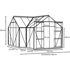 Vitavia Sirius Alu ESG 3 mm 13 m2 inkl. Fundament