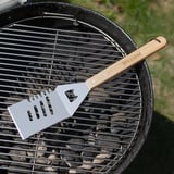 Grill spatel personalisiert mit Name Order Botschaft - spatel mit Gravur und aus Edelstahl mit Holzgriff