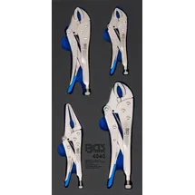 BGS Gripzange Chrom-Vanadium-Stahl 140/185/220 mm blau