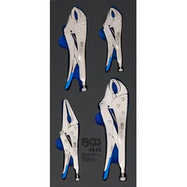 BGS Gripzange Chrom-Vanadium-Stahl 140/185/220 mm blau