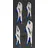 BGS Gripzange Chrom-Vanadium-Stahl 140/185/220 mm blau