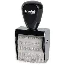 Trodat Motivstempel Creative Mini, 3 x 0,5 cm, mit 12 Motiven, Böse Sprüche