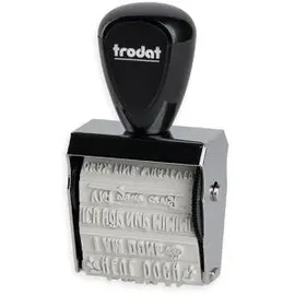 Trodat Motivstempel Creative Mini, 3 x 0,5 cm, mit 12 Motiven, Böse Sprüche