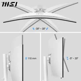 MSI Modern MD342CQPWDE 34 UWQHD Business Monitor Curved 21:9 HDMI/DP/USB-C PD98W 120Hz