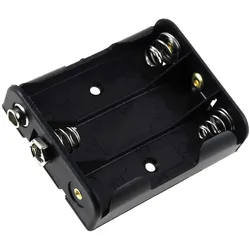 Powery Batteriehalter für 3x Mignon/AA Batterien mit Clip-Anschluss