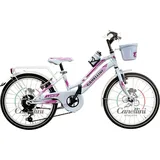 BICICLETTE CANELLINI kinderfahrrad MTB 20 LINCY 6v CANELLINI – 20“ Weiß/Rosa