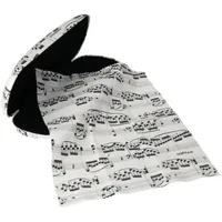 mugesh Brillenetui mit Putztuch Mikrofasertuch (für Musiker) weiß