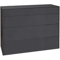 Mäusbacher Kommode MÄUSBACHER Imola, TOPSELLER", grau Anthrazit, glas anthrazit