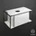 Burgbad Schrank mit Konsolenplatte 1 Auszug 90 x 39,5