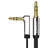 UGREEN Aux Kabel Auto 3.5 mm klinkenkabel 90 Grad Aux Kabel mit Winkelstecker für Auto Audiosystem, TV, Soundbar, Lautsprecher, Handy, Kopfhörer usw.(1m)