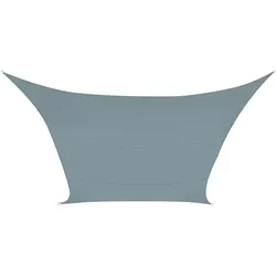 Perel Sonnensegel, wasserabweisend, 5 x 5 m, 160 g/m2, Polyester, Quadrat, Hellgrau