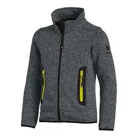FHB MATS Strick-Fleecejacke Anthrazit 134/140