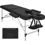 Tectake tectake® Massageliege, Breite 60 cm, Polsterung 4 cm, mit Aluminiumgestell, 205 x 95 x 89 cm