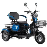 ENEWAY Elektromobil Bari - ETrike - E-Mobil - 3-Rad 6 km/h führerscheinfrei helmfrei blau