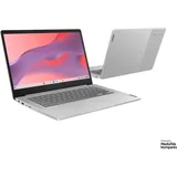 Lenovo IdeaPad Slim 3 Chrome Chromebook 35,6 cm (14") Full HD MediaTek Kompanio 520 4 GB LPDDR4x-SDRAM 128 GB eMMC Wi-Fi 6 (802.11ax) ChromeOS Grau (82XJ002KGE)