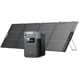 EcoFlow DELTA 2 tragbare Powerstation mit 220W Solar Panel, balkonkraftwerk mit speicher solaranlage balkon und Schnellladung als Solargenerator