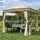 TOOLPORT Gartenpavillon Sunset Classic 3 x 3 m inkl. Seitenteile champagner