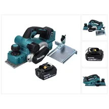 Makita DKP 181 T1 Akku Hobel Falzhobel 82 mm 18 V Brushless + 1x Akku 5,0 Ah - ohne Ladegerät