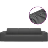 vidaXL Stretch Sofahusse 4-Sitzer Anthrazit Polyester-Jersey