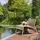 Woood West Gartensessel 78 x 67 x 69 cm beige