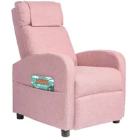 HomeGuru Kindersessel Kids Sessel Jugend- und Kindersofa Kindersessel mit Liegefunktion rosa