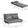 Homcom Schlafsessel mit Bettfunktion Polyester 78 x 79 x 130 cm Grau mit Kissen
