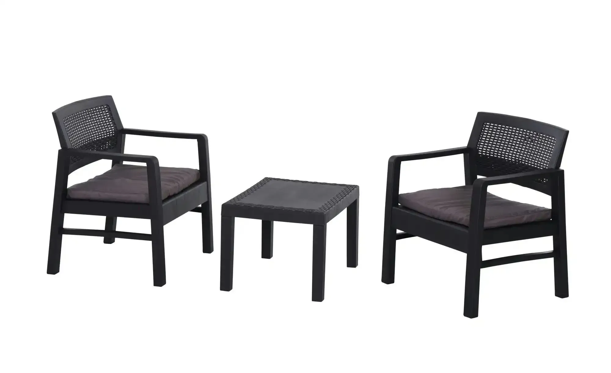Siena Garden Gartenmöbel 3er-Set  Kraka ¦ grau ¦ Maße (cm): B: 70 H: 42