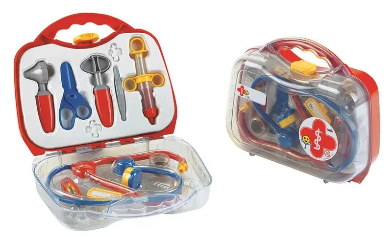 Doktorkoffer Rot/Transparent 4624