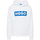 Hugo Nalves Sweatshirt Logo-Print Blau/Weiß L