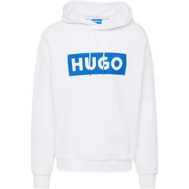 Hugo Nalves Sweatshirt Logo-Print Blau/Weiß L