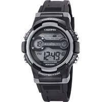 Calypso Digital K5808/4 0 mm Kunststoff schwarz Silikonarmband grau