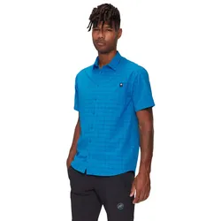 Mammut Wanderhemd Lenni Kurzarm 2025 (mit Brusttasche) blau Herren