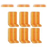 beo 6er Set - Paspelauflage Hochlehner Edremit orange gelb weiß gestreift