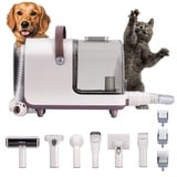 HICHEE Hundeschermaschine mit Staubsauger, 13 kPa, starke Saugkraft, 2,5L, Profi Haustierpflegeset, leise Schermaschine für Hund und Katze, 6 bewährten Pflegewerkzeugen