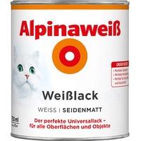 Weißlack 750 ml alpinaweiß seidenmatt