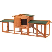 Wiltec Freilaufgehege 219 x 53 x 85 cm braun