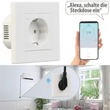 Luminea Home Control Funksteckdose Unterputz 4 W Weiß 2 St.