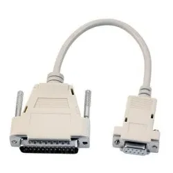 EFB EK125.025 Maus-Modem Adapterkabel, DSub 9 auf DSub 25, Bu.-St., 0,25m, beige EK125025